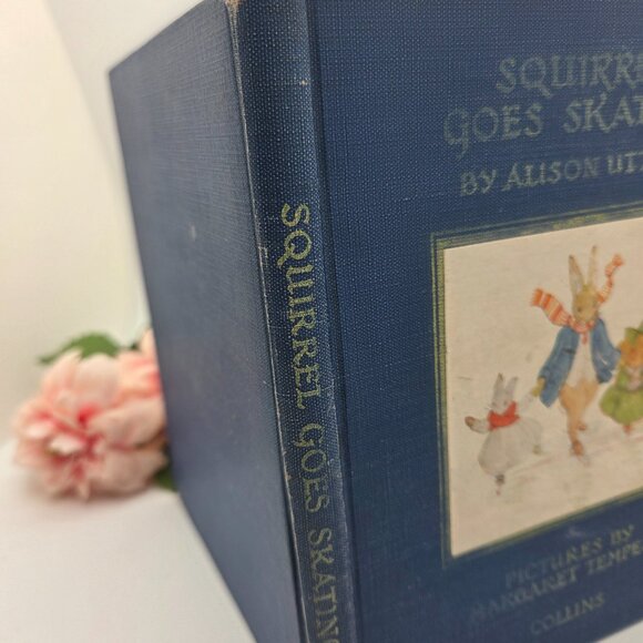 Vintage Squirrel Goes Skating by Alison Uttley Signed by Margaret Tempest 1947 - Picture 3 of 14